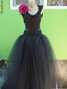 Fusta tutu lunga fustita tu tu tu-tu printesa jupa crinolina jupon rochie mireasa foto