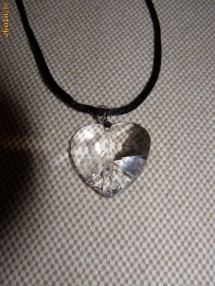 Lantisor cu inimioara Swarovski foto