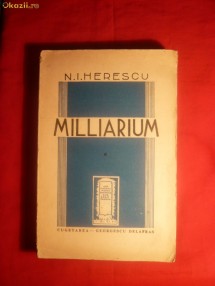 N.I.Herescu - Milliarium -ed 1941 foto