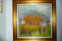 Toamna la tara , ulei, PICTOR PROFESIONIST foto