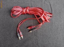 Cablu stereo profesional RCA, amplificator  auto foto