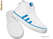 Adidasi dama Adidas Originals Nizza Hi - adidasi originali - tenesi panza foto
