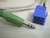 ADAPTOR Line-In (auxiliar) Mini ISO Albastru cu mufa Jack 3.5mm foto