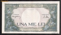 1000 LEI 2 MAI 1944 AUNC++ foto