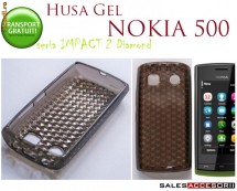 HUSA NEAGRA SMOKE BLACK GEL - SILICON NOKIA 500 - TRANSPORT GRATUIT foto