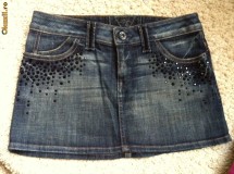 FUSTA DE BLUGI GUESS FOARTE SCURTA, ORIGINALA, STRASURI- SUPER foto