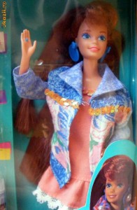 Paint'n Dazzle Barbie 1993 - cu accesorii pentru crearea de tinute noi foto