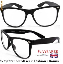 Ochelari WAYFARER NerdGeek ! Fashion inspired by RayBan! Se pot monta LENTILE DE VEDERE! IMPORT LONDRA! BUC/prov foto