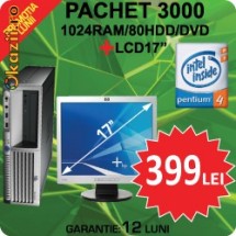 PENTIUM4-3000MHZ/1024RAM/80GHDD/DVD/+MONITOR LCD 17 -399 lei foto