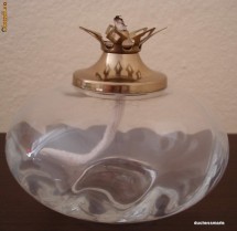 Lampa sticla si alama, ulei foto