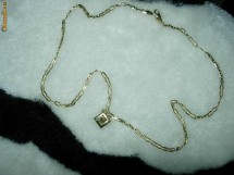 Lant +medalion de aur 14k foto