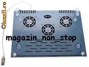 Masuta Laptop Aluminium 3 Coolere foto mare