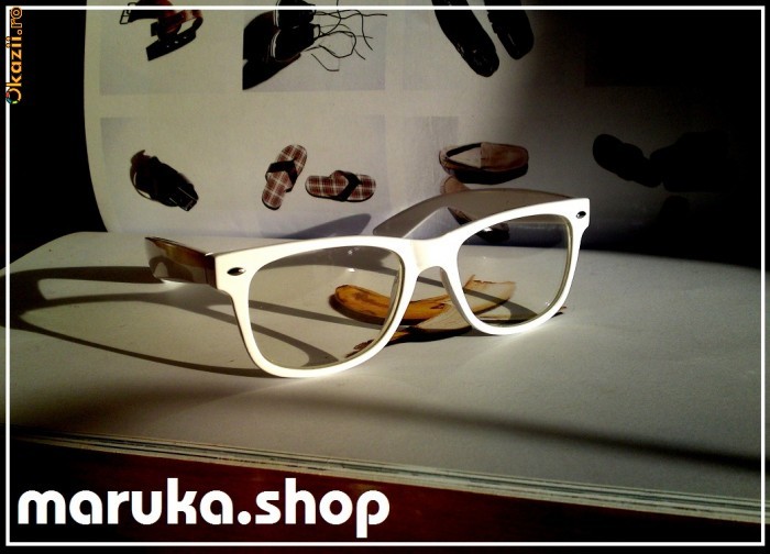 OCHELARI DE SOARE stil Ray-Ban WAYFARER GEEK ALBI lentile transparente UV400 , DE CALITATE ! TRANSPORT GRATUIT !! foto mare