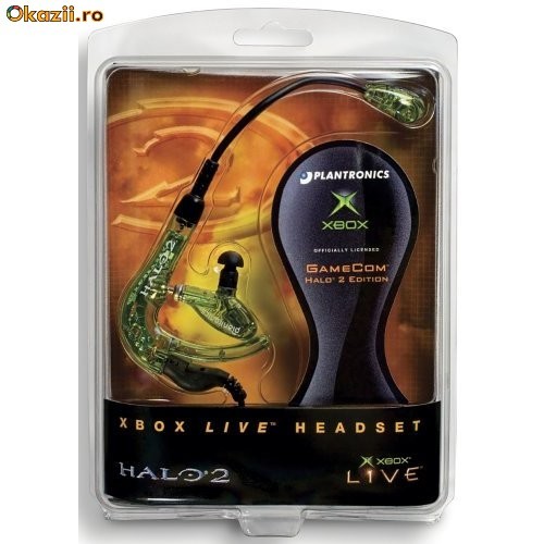 Casti Plantronics Xbox 360 + microfon Halo 2 foto mare