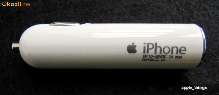 Incarcator auto USB Apple iPod Nano Classic Touch 4G 3G iPhone 3G 3GS 4 4G foto mare