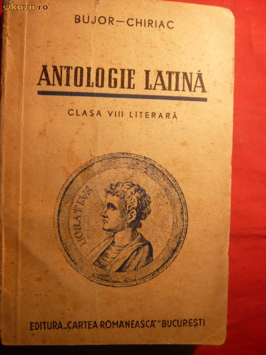 Antologie Latina -Per.Clasica Augusteana ,Imp.crestina 1946 foto mare
