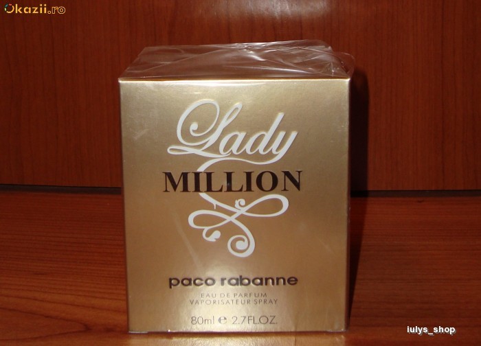 PARFUM LADY MILLION/MILION  80 ML TRANSPORT GRATUIT PRIN POSTA ROMANA SAU DOAR 9.9 LEI PRIN FAN COURIER + CADOU IN VALOARE DE MAXIM 10 LEI foto mare