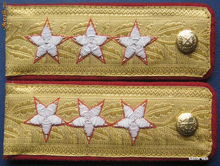 epoleti (grade militare,fortele terestre,general locotenent) - rari foto mare