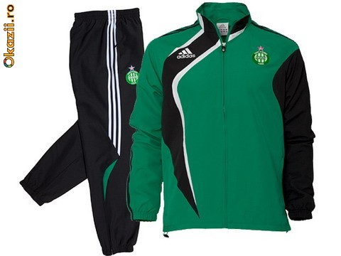 Trening barbat Adidas Saint-Etienne - trening original fotbal - pantaloni conici - treninguri foto mare