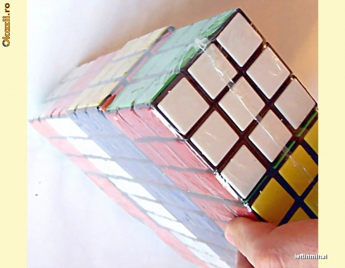 CUB RUBIK CUBUL CULORI 3X3X3 INTELIGENTA JUCARIE PLASTIC foto mare