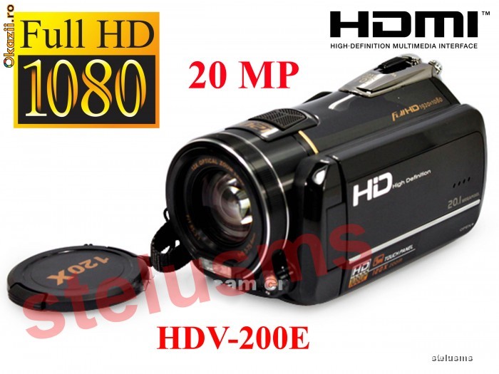 NOU Camera video FULL HD 1080P Touchscreen 3 20MP noua, sigilata foto mare