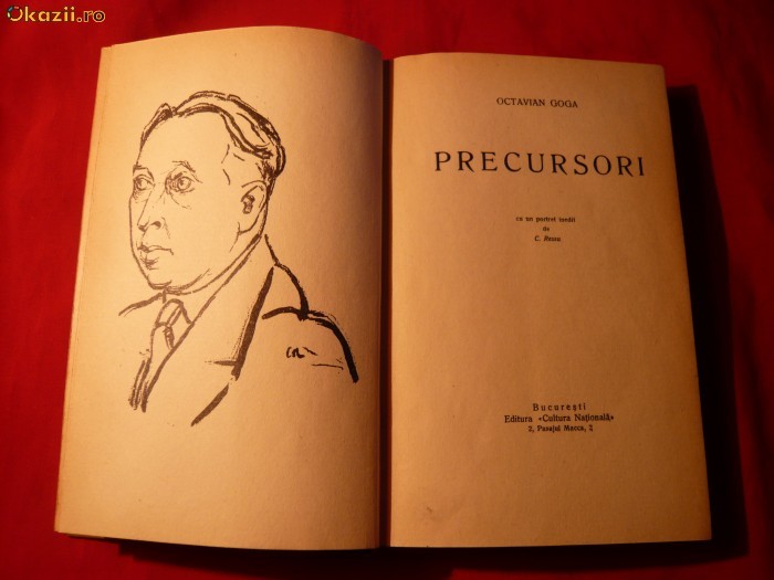 Octavian Goga - Precursori - Prima Editie 1930 foto mare