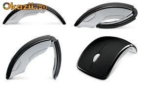 Mouse optic wireless pliabil USB receveir nano USB 2,4 Ghz Model NOU foto mare