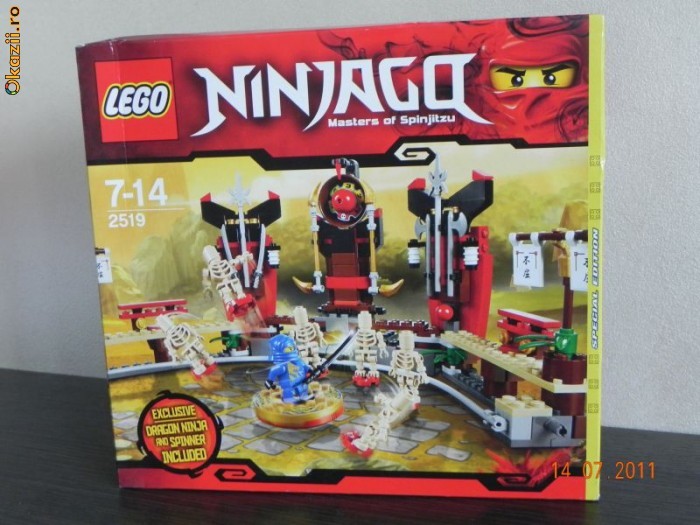 lego ninjago master of spinjitzu 26/28cm model 2519 foto mare
