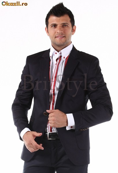 Sacou de barbati President, sacouri barbati, sacou cambrat, sacouri slim fit foto mare