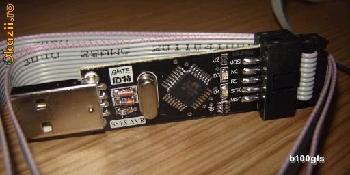 Programator AVR USBasp Atmel Atmega8 foto mare