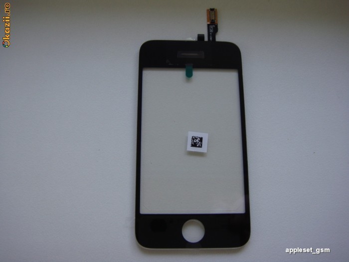 TouchScreen + Digitizer + Geam + Kit Desfacut+Dublu Adeziv 3M Apple iPhone 3G 3GS Black Original foto mare