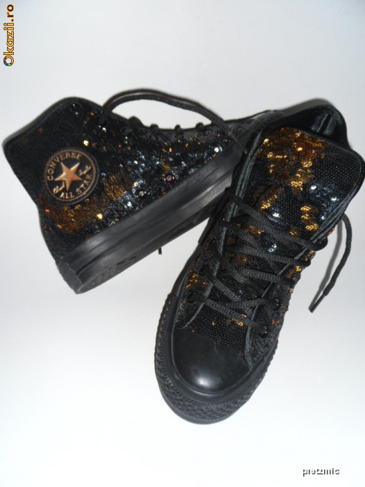 SUPER TENISI TENESI CONVERSE ALL STAR SPANGLE  UNIKAT IN ROMANIA! PRET MINIM, LIVRARE GRATUITA! foto mare
