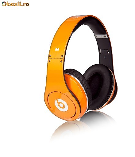Casti Monster Beats by Dr. Dre Studio Portocalii Profesionale - Garantie foto mare