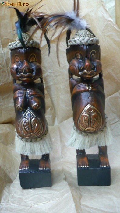 Statueta PRIMITIVE MAN pereche!!!! foto mare