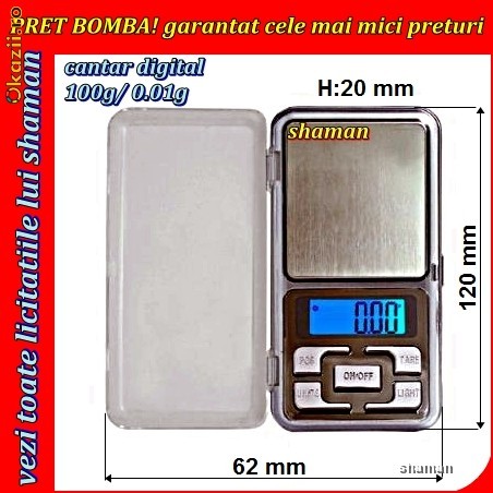 CANTAR DE PRECIZIE PENTRU BIJUTERII 2 ZECIMALE(0,01g) DIGITAL DISPLAY LUMINAT ALBASTRU.PRET BOMBA ! SUPER-PROMOTIE,TERMEN LIMITAT. BUCURESTI MILITARI foto mare