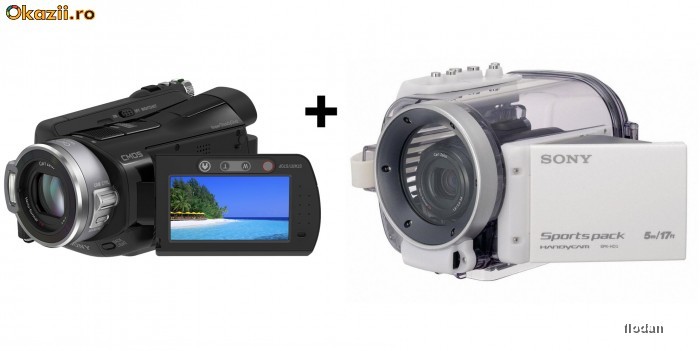 CAMERA VIDEO FULL HD SONY HDR-SR7 + CARCASA SUBACVATICA SPK-HCD - 5M ADANCIME - CUTII ORIGINALE ACCESORII FULL - CA NOI! foto mare