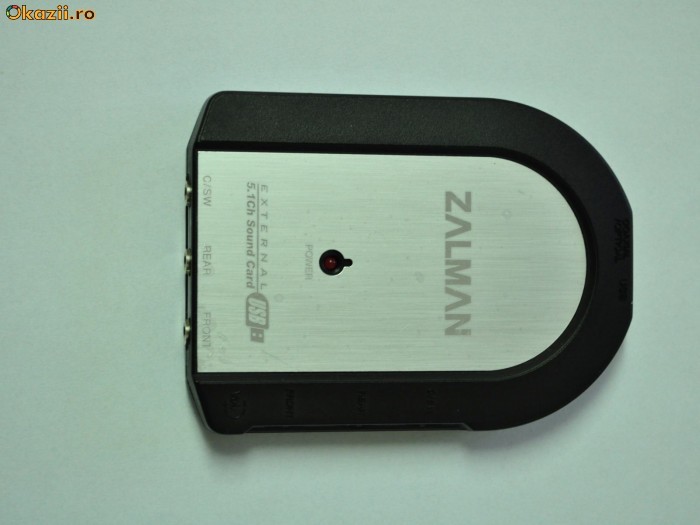 Placa sunet extern usb 5.1 Zalman ZM-RSSC iesire pe 6 ch ajustare volum 0,6W/ch foto mare
