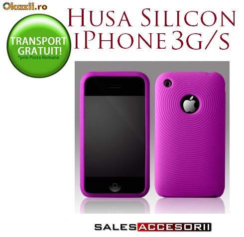 HUSA SILICON MOV IPHONE 3G IPHONE 3GS - TRANSPORT GRATUIT foto mare
