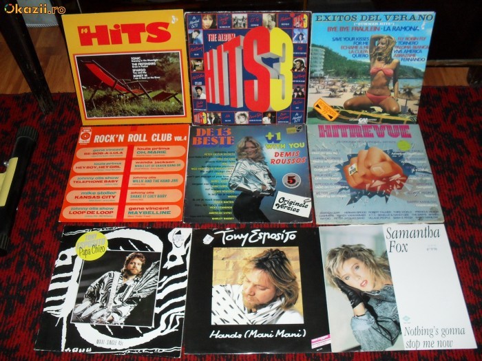 Vand discuri vinil rock'n roll, disco, populara foto mare