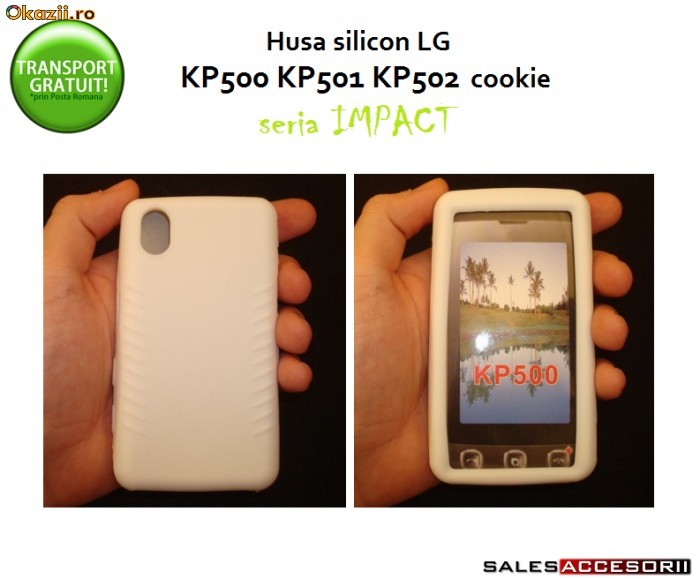 HUSA SILICON ALBA LG KP500 KP501 KP502 COOKIE - TRANSPORT GRATUIT foto mare