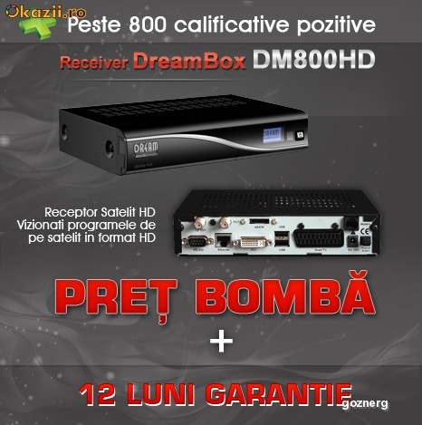 Dreambox DM800HD DM800 DM 800 PVR 12 Luni Garantie!! + Sharing Full Europa 30 zile GRATUITE!!! *Super Oferta!!! foto mare
