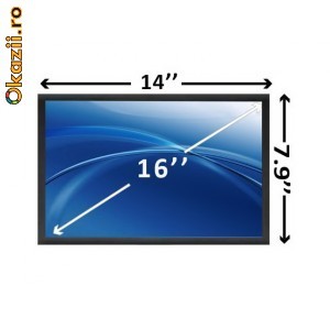 Ecran laptop 16.0 LED 1366 x 768 GLOSSY (Lucios) display panel LTN160AT06 foto mare