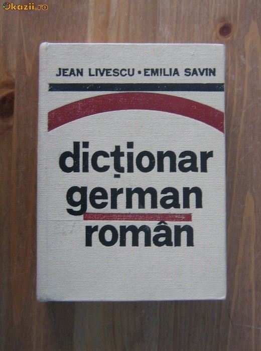 Jean Livescu - Dictionar german - roman foto mare