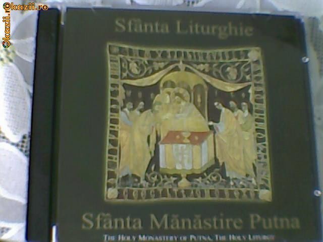SET ORIGINAL 2 CD-URI - SFANTA LITURGHIE INREGISTRATA LA SFANTA MANASTIRE PUTNA foto mare