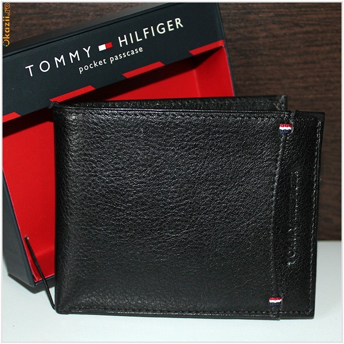 *** Portofel TOMMY HILFIGER, Barbati, PIELE, 100% AUTENTIC, 0091-5632/01 *** foto mare