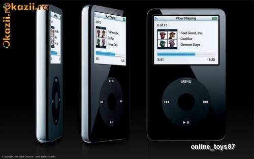Apple iPod video mpeg + mp3, mp4 player Black 30GB foto mare