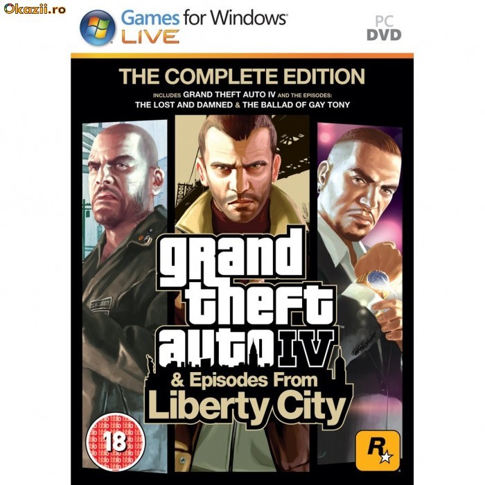 Grand Theft Auto  GTA IV: Complete Edition PC SIGILAT (ALVio) + sute de alte jocuri originale foto mare