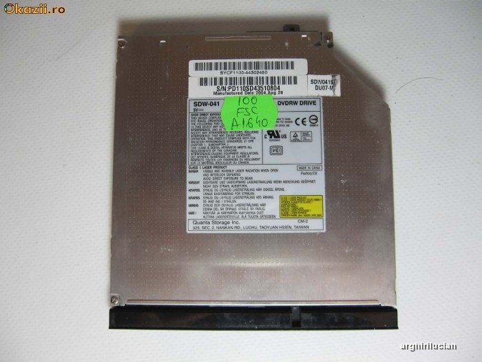 Unitate optica CD-RW/DVD+RW IDE SDW-041 Fujitsu Siemens Amilo A1640 foto mare