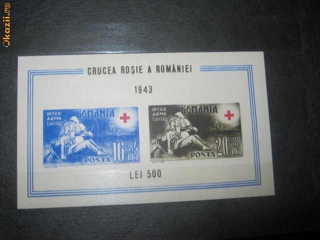 Colita Romania Crucea Rosie 1943 foto mare