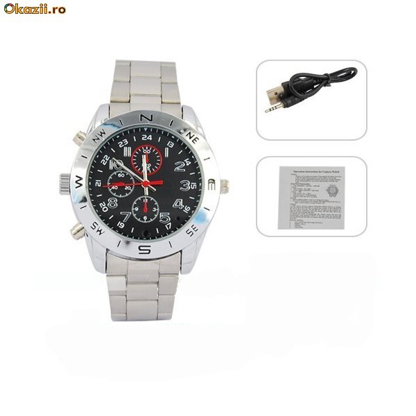 Ceas de mana cu camera SPION foto mare